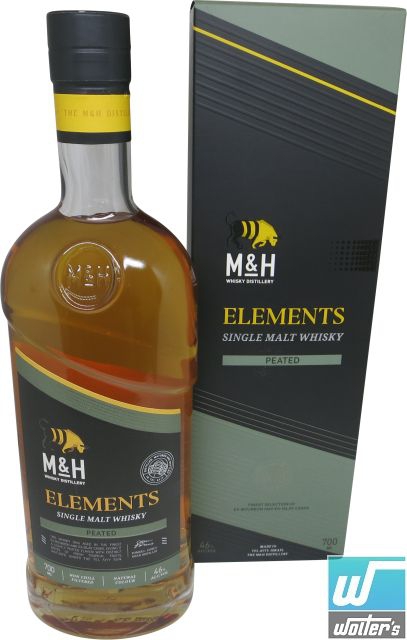 M&H Elements Peated Whisky 70cl