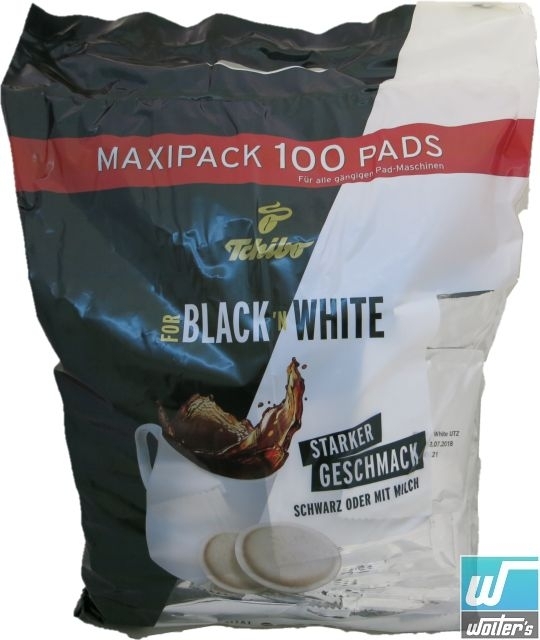 Tchibo Big-Pack Black 'N White 100er Pads Tchibo Big-Pack Black 'N White 100er Pads