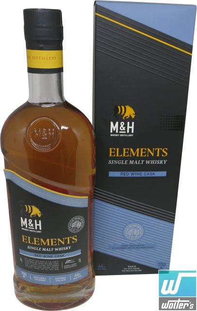 M&H Elements Red Wine Cask Whisky 70cl