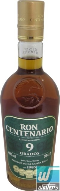 Ron Centenario 9 Grados Conmemorativo 70cl Ron Centenario 9 Grados Conmemorativo 70cl