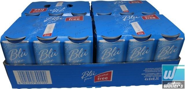 Blû Secco Free 0% 24 x 20cl Dose