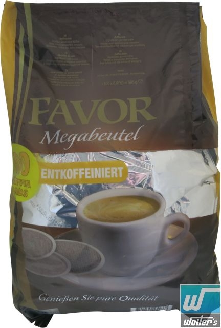 Favor Megabeutel Entcoffeiniert 100er Pads Favor Megabeutel Entcoffeiniert 100er Pads