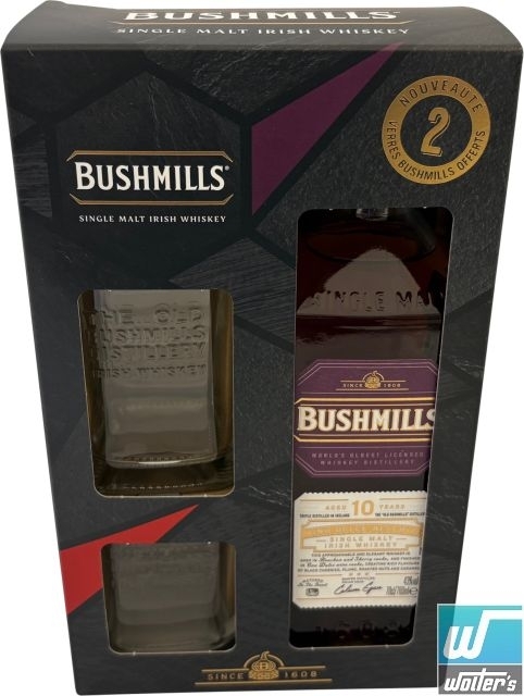 Bushmills 10y Vino Dulce Reserve 70cl GP+ 2 Gläser Bushmills 10y Vino Dulce Reserve 70cl GP+ 2 Gläser