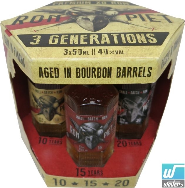 Ron Piet 3 Generations 3 x 5cl Ron Piet 3 Generations 3 x 5cl