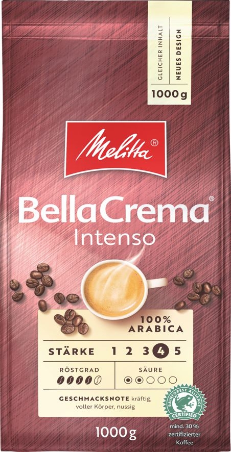 Melitta Bella Crema Intenso 1000g Bohnen