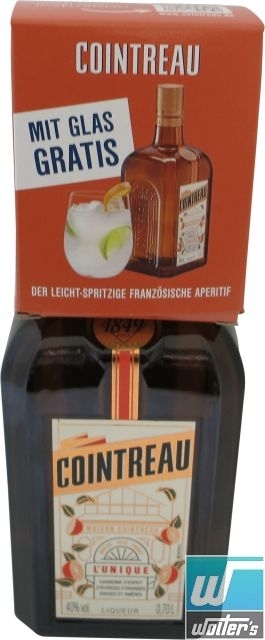 Cointreau 70cl + Glas