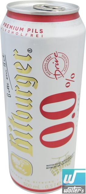 Bitburger Drive Alkoholfrei 0,0% 50cl Dose Bitburger Drive Alkoholfrei 0,0% 50cl Dose