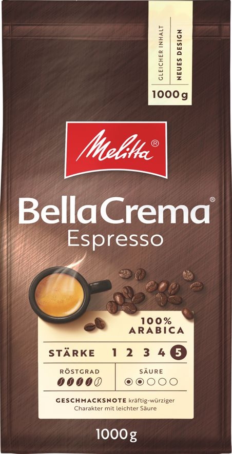 Melitta Bella Crema Café Espresso 1000g Bohnen