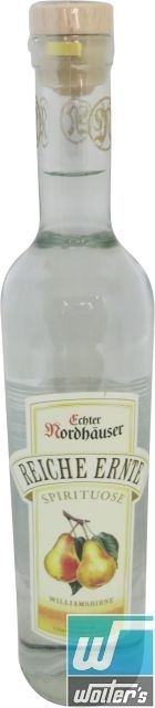 Echter Nordhäuser Reiche Ernte Williamsbirne 50cl