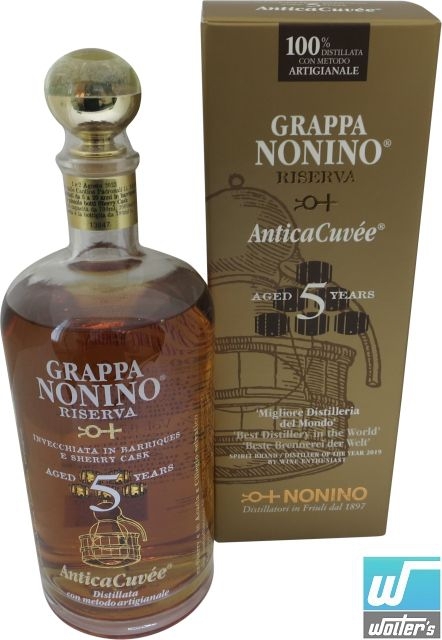 Grappa Nonino Antica Cuvée 5y 70cl Grappa Nonino Antica Cuvée 5y 70cl
