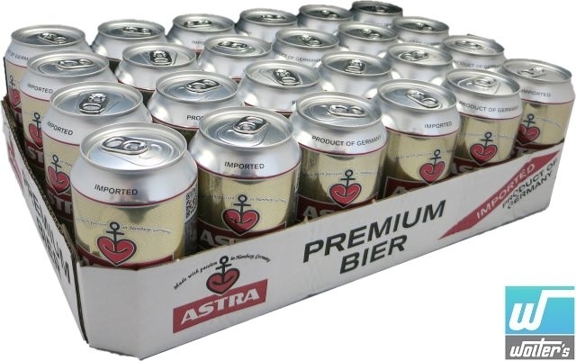 Astra Premium Bier 24 x 33cl Dose Astra Premium Bier 24 x 33cl Dose