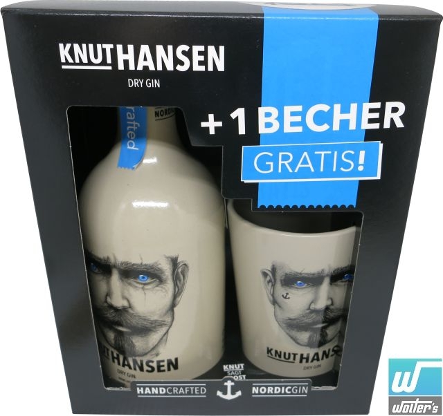 Knut Hansen Dry Gin 50cl GP mit Becher