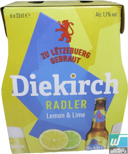 Diekirch Radler Lemon & Lime 6 x 33cl Flasche Diekirch Radler Lemon & Lime 6 x 33cl Flasche