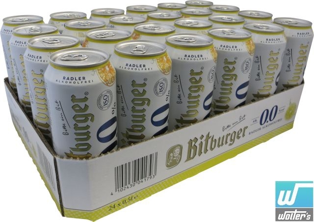 Bitburger Radler 24 x 50cl Dose Alkoholfrei Bitburger Radler 24 x 50cl Dose Alkoholfrei