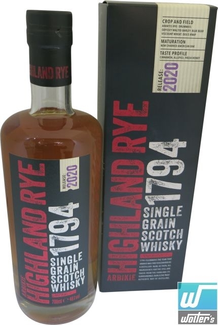 Arbikie Higland Rye 1794 Release 2020 70cl