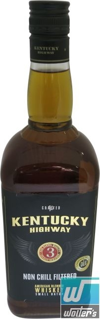 Kentucky Highway 3y Small Batch Whiskey 100cl Kentucky Highway 3y Small Batch Whiskey 100cl