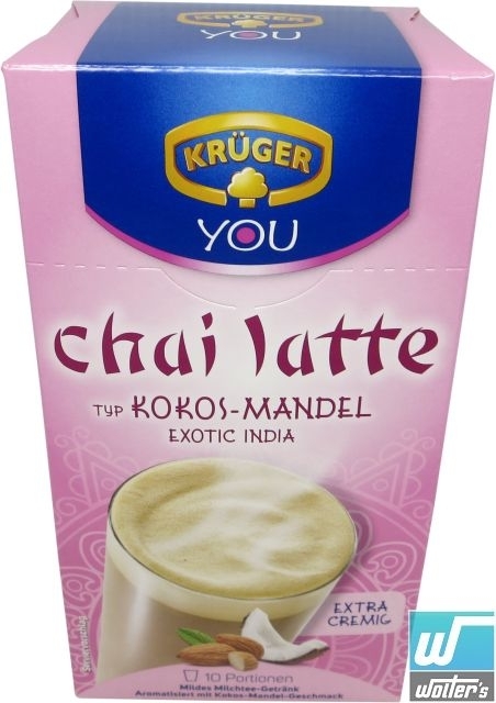 Krüger Chai Latte Kokos-Mandel 10 x 25g Krüger Chai Latte Kokos-Mandel 10 x 25g