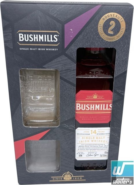 Bushmills 14y 70cl GP + 2 Gläser