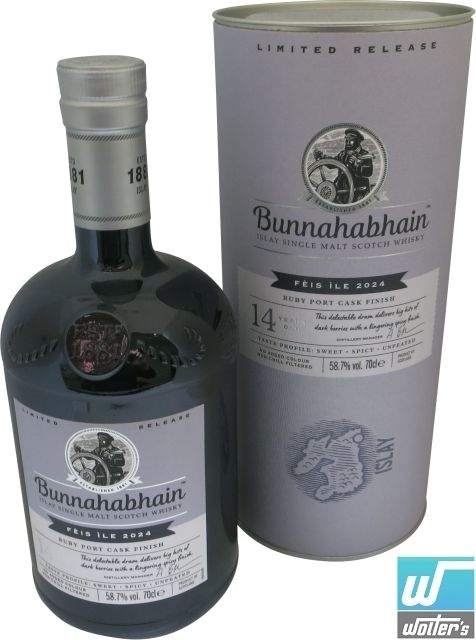 Bunnahabhain Feis Ile 2024 Ruby Port Cask 70cl Bunnahabhain Feis Ile 2024 Ruby Port Cask 70cl