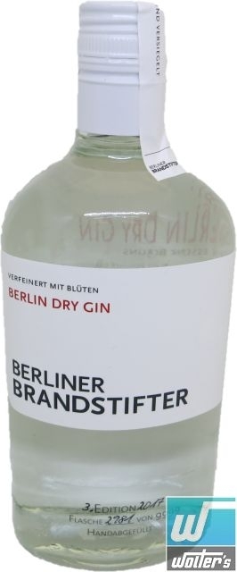 Berliner Brandstifter Gin 70cl Berliner Brandstifter Gin 70cl
