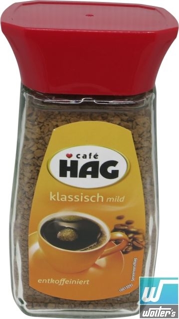 Kaffee Hag Klassisch Mild 100g Glas Kaffee Hag Klassisch Mild 100g Glas