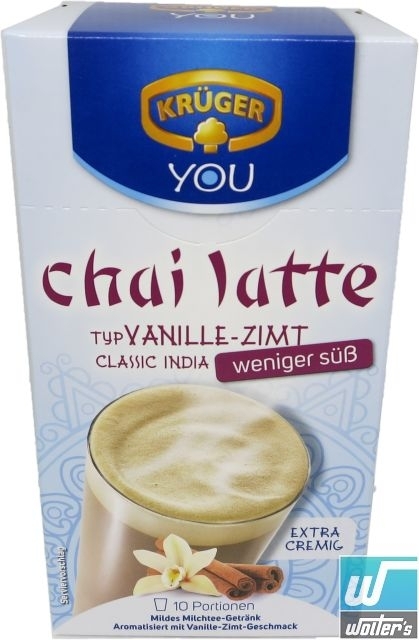 Krüger Chai Latte Classic India weniger Süß 10x14g Krüger Chai Latte Classic India weniger Süß 10x14g