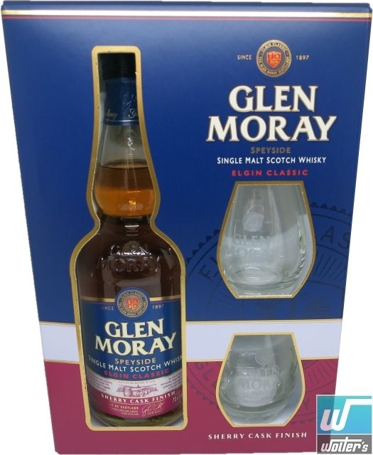 Glen Moray Sherry Cask 70cl Set mit 2 Gläsern Glen Moray Sherry Cask 70cl Set mit 2 Gläsern