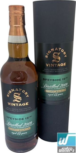 Signatory Vintage Speyside 15y (M) 2009 70cl Signatory Vintage Speyside 15y (M) 2009 70cl