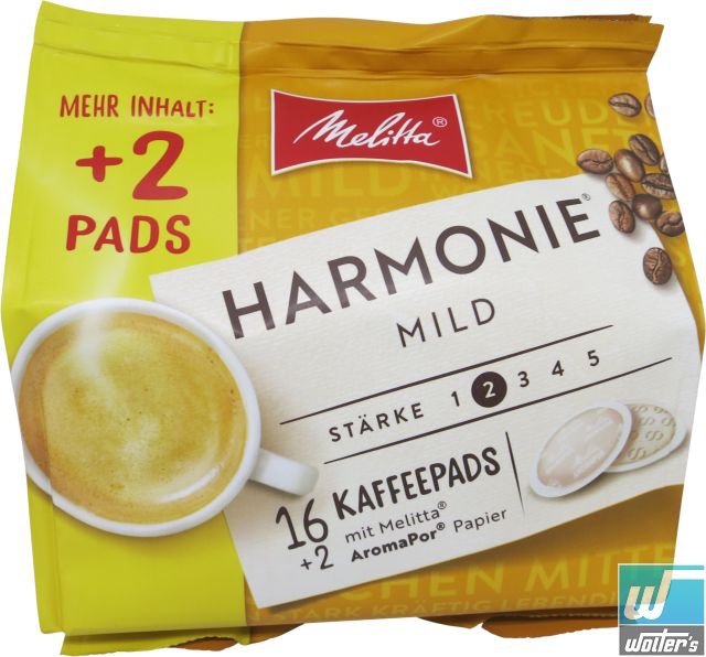 Melitta Cafe Harmonie Pads 16+2 126g